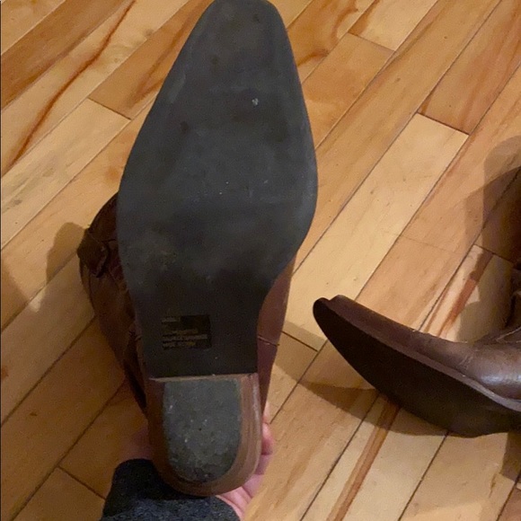 Leather Steve Madden slouch cowboy boots - Picture 5 of 8